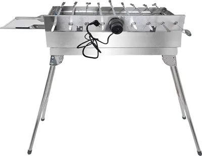 Produktbild von Mangal Set mit 9er Drehspieß 230V Motor 10 Spieße Schaschlikgrill mit Drehmotor