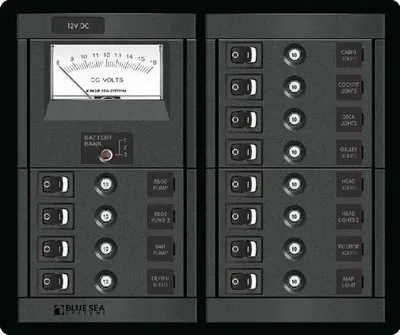 Image de Blue Sea 1464 Tableau électrique 12V avec voltmètre
