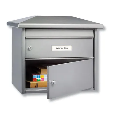 Imagen del producto de BURG-WÄCHTER 19730, Caja con sistema de montaje en barra, Acero galvanizado, Plateado, Horizontal, Llave, Parte superior