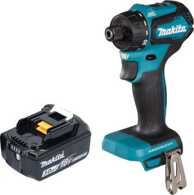 Produktbild von Makita DDF 083 F1 Akku Bohrschrauber 18 V 40 Nm 1/4'' Brushless + 1x Akku 3,0 Ah - ohne Ladegerät