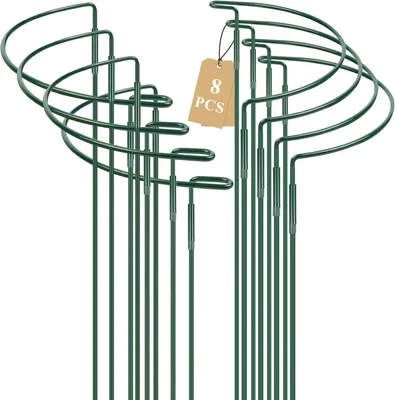 Immagine prodotto di Supporti per piante in metallo, 40 x 25 cm, confezione da 8 pezzi, adatti per piante da interno