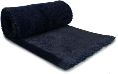 Obrázok produktu pre Kožušinový úplet, Umelá kožušina PEARL, námornícka modrá 50 x 160 cm