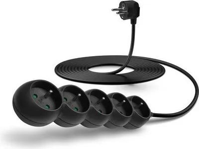 Produktbild von CONNECT IT Verlängerung 230V, 5 Steckdosen, 5m, schwarz