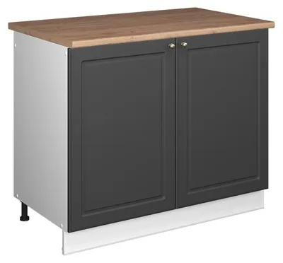 Immagine prodotto di Mobile lavello cucina Vicco Fame-Line Oro-antracite rustico/Bianco 100 cm, PL Rovere, Model 61900