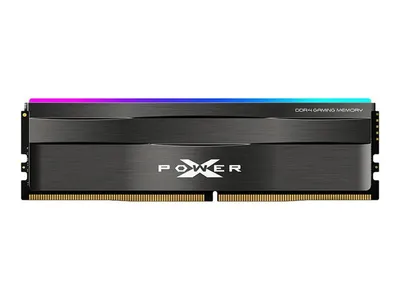 A computer RAM module with RGB lighting.