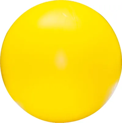 Produktbild von Schecker robuster Treibball aus Kunststoff in Gelb ca. 25 cm
