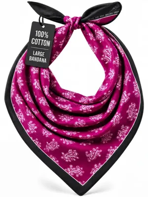 Imagen del producto de Pañuelo para mujer, de gran tamaño (100 x 100 cm), estampado paisley, versátil