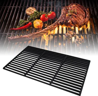 Obrázok produktu pre Liatinová grilovacia mriežka 54x34cm Liatinová grilovacia mriežka na plynový gril a gril na drevené uhlie smaltovaná