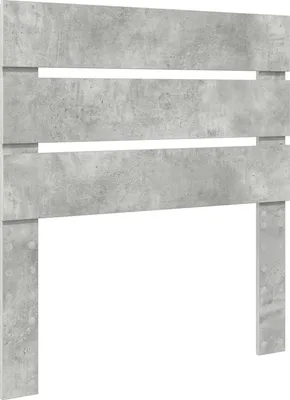 Image de Tête de lit Gris béton Bois d'ingénierie