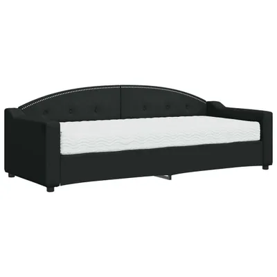 Obrázek produktu pro vidaXL Lehátko s matrací černé 80x200 cm látka