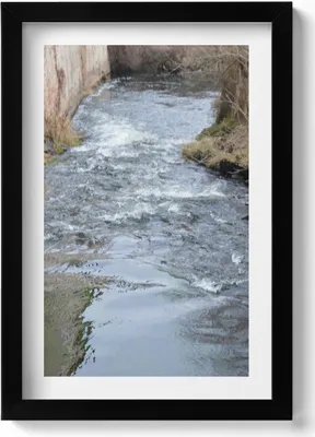 Produktbild von Tasovice Fluss Dyja Moravia– Wandbild mit Rahmen – Gerahmtes Bild  – Wanddekoration – 20x30 cm – Schwarz