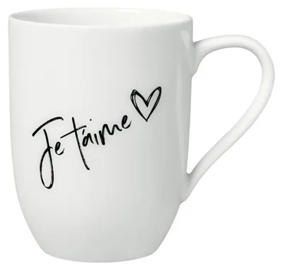 Produktbild von Villeroy & Boch Statement Becher mit Henkel "Je t'aime" 280ml