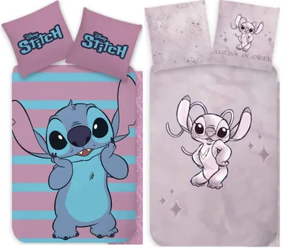 Produktbild von Disney Stitch Angel - 2 x Bettwäsche im Doppelpack, 135x200 & 80x80
