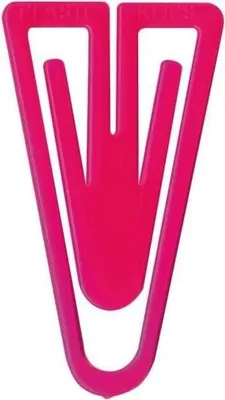 Produktbild von Büroklammern Plastiklips 35mm VE=100 Stück pink