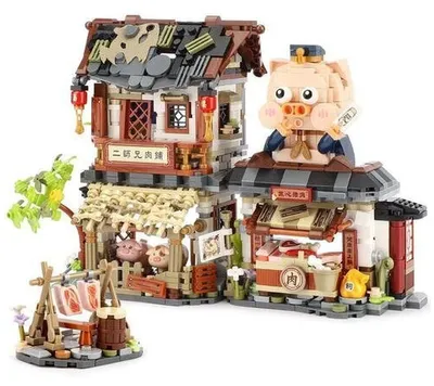 Obrázok produktu pre Mäsiarstvo – stavebnica z miniatúrnych dielov, 1105 dielov, modelárstvo