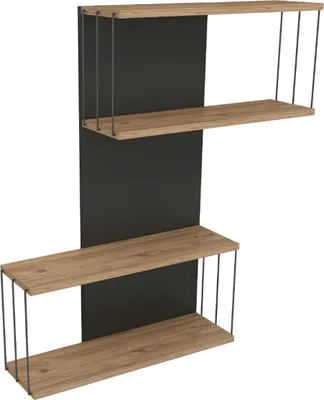 Zdjęcie produktu dla Półka ścienna z 2 wnękami, wys. 96 cm, DESTAN