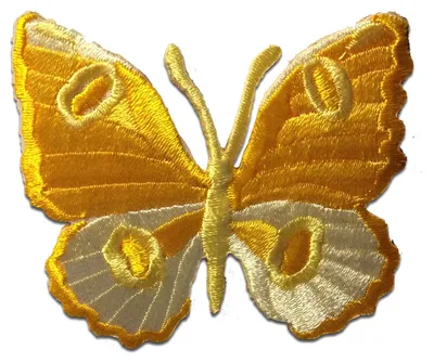 Produktbild von Schmetterling - Aufnäher, Bügelbild, Aufbügler, Applikationen, Patches, Flicken, Zum Aufbügeln, Größe: 6,8 x 6,3 cm