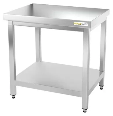 Produktbild von Arbeitstisch aus Edelstahl, 700 x 600 mm,  - GOLDINOX