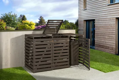 Produktbild von Mülltonnenbox weka 219x92x122 cm anthrazit
