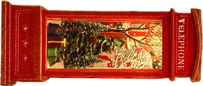 Productafbeelding van Sneeuwbollamp, telefooncel-ontwerp, kerstverlichting, decoratie voor bar, KTV, kerstboom