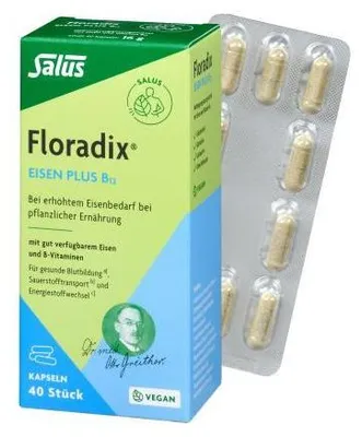 Produktbild von Salus Floradix Eisen plus B12, Kapseln 40 St