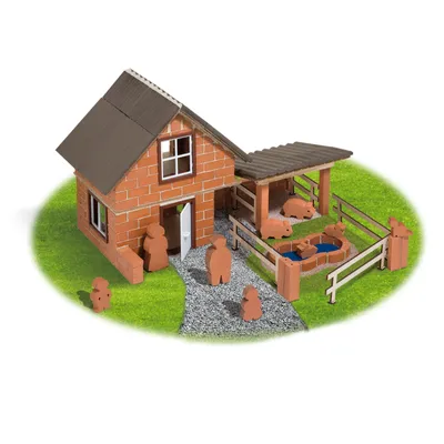 Produktbild von Bausatz aus Miniatursteinen - Bauernhof