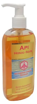Produktbild von API-HONIG-SEIFE mit cremiger, zarter Schaumbildung, 250 ml