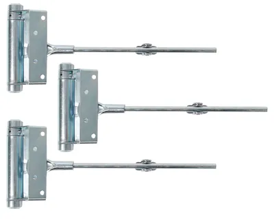 Obrázek produktu pro Alberts 3 x samozavírač dveří a vrat, 100 x 242 mm, modře pozinkovaný