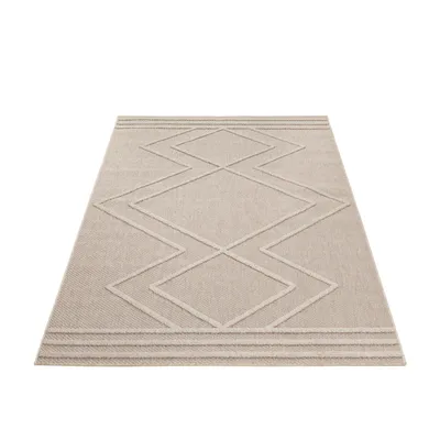 Produktbild von Outdoor Teppich Teppiche im skandinavischen Stil Küche  Balkon  Terrasse  Garten  Picknick , Größe : 140 x 200 cm , Farbe : Beige-4
