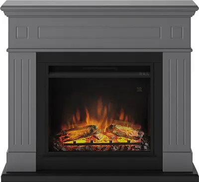 Image de Cheminée électrique décorative "Larsen" Gris foncé - Powerflame