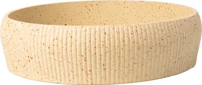 Produktbild von VIVANNO Pflanzschale Fiberglas ERYNA Schale, Arbanerelief geriffelt - 30x8 cm