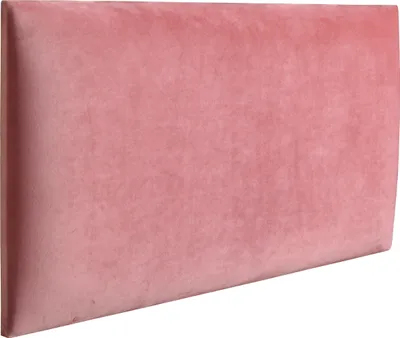 Produktbild von RAVIO Wandpaneel Wandkissen als Kopfteil für Bett 3D Wandverkleidung mit Schaumstoff Wandpolster Wanddeko (70 x 30 cm, Farbe: Schmutziges Rosa - Magic Velvet 2257)