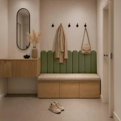 Obrázek produktu pro Kondela Čalouněný panel na stěnu Zary 20x60 cm - zelená