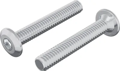 Immagine prodotto di vidaXL Vite di bloccaggio testa 2 pezzi argento M6 x 35 mm acciaio