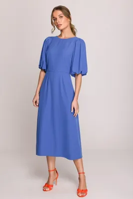 Produktbild von Stylove Midikleid für Frauen Shporiza S399 himmelblau L