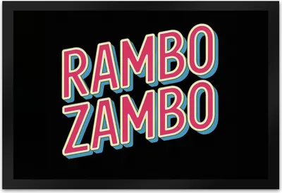 Produktbild von Rambo Zambo Fußmatte XL in 40x60 cm - Politikerwitz