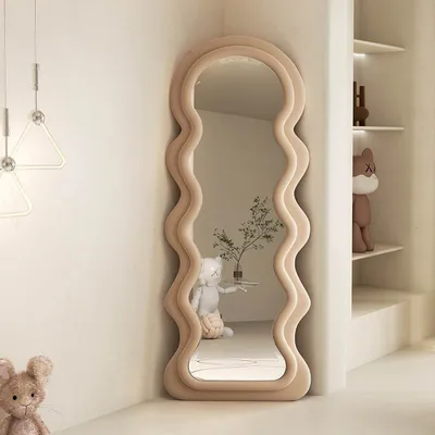 Produktbild von 360Home Ganzkörperspiegel Ankleidespiegel Standspiegel Haushalt Beige 170cm