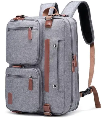 Produktbild von 3-in-1-aktetas mit 15,6-Zoll-Laptopfach, multifunktionale Laptop-Tasche, uni für Geschäftsreisen und Urlaub (Grau).