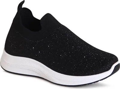 Produktbild von topschuhe24 3174 Damen Glitzer Halbschuhe Light Slipper, Farbe:Schwarz, Größe:39 EU