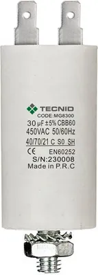 Produktbild von TECNID Anlaufkondensator, MG8300, Aluminium, 30µF, 450V