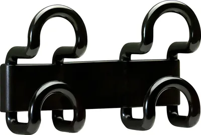 Produktbild von UNiLUX Wandgarderobe FIL 2 Haken schwarz (64000026)