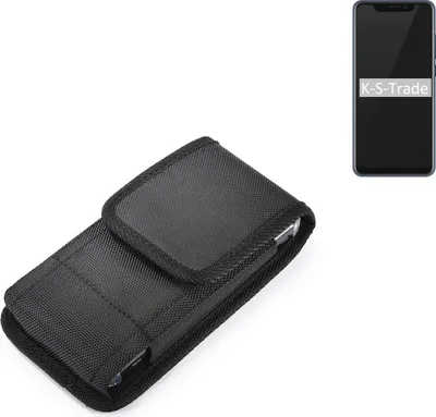 Produktbild von Holster Gürteltasche kompatibel mit ZTE Axon 9 Pro Holster Gürtel Tasche wasserabweisend Handy Hülle Schutz Hülle Outdoor schwarz K-S-Trade