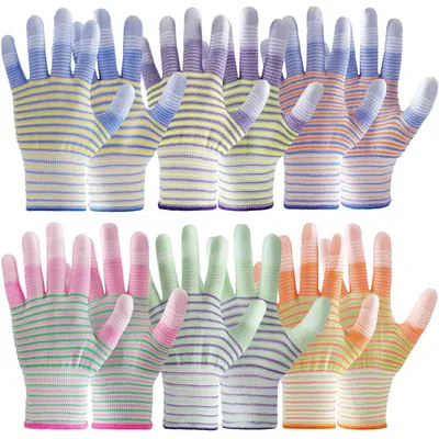 Productafbeelding van Tuinhandschoenen Dames - Buitenhandschoenen Ademend - Beschermend Werk - Latex Gecoat - 6 Paar - Divers