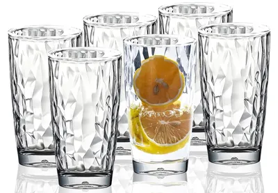 Produktbild von Set aus 6 schockbeständigen Tritan-Gläsern 15 Oz