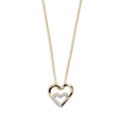 Produktbild von Xenox XS2794G Kette mit Anhänger Damen Herz Love Story Silber Gold