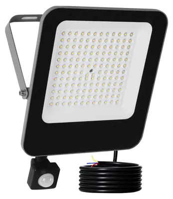 LED-Strahler 100W mit Bewegungsmelder, 10000 Lumen, IP65, für Außen