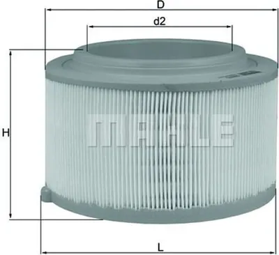 Produktbild von Mahle Luftfilter für Ford Ranger