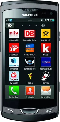 Produktbild von Samsung Wave 2 1,50 GB Smartphone - 9,4 cm (3,7 Zoll) LCD 480 x 800 - CortexDIN A81 GHz - 3.5G - Grau - Bar - kein SIM-Lock - Rear Camera: 5 Megapixel