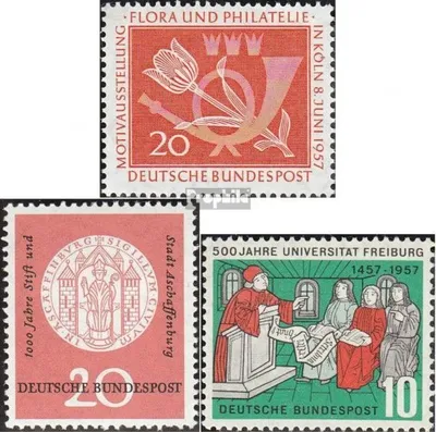 Produktbild von Briefmarken BRD (BR.Deutschland) 1957 Mi 254,255,256 (kompl.Ausg.) gestempelt Briefmarkenausstellung