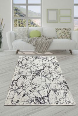 Conceptum Hypnose, polmesiac mramoru CHL, farebný, kobercový behúň, 100 x 200 cm, 50 % zamatová tkanina / 50 % polyester